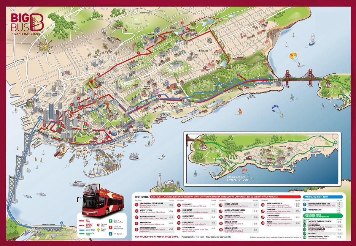 великий автобус карті Сан-Франциско