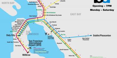 Барт системи Сан-Франциско карті