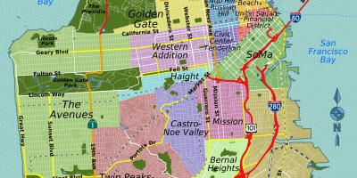 Карта вулиць Сан-Франциско, Каліфорнія