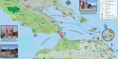 Карта екскурсію по Сан-Франциско на велосипеді 