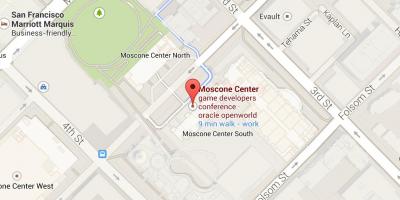 Карта конференц-центру Moscone в Сан-Франциско