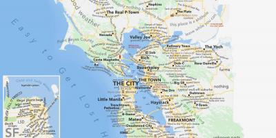 Сан-Франциско, Каліфорнія карта