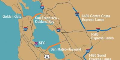 Платні дороги в Сан-Франциско карті