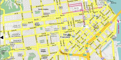 Сан-Франциско пам'ятки на карті