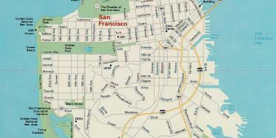 Карта Сан-Франциско, головні визначні пам'ятки