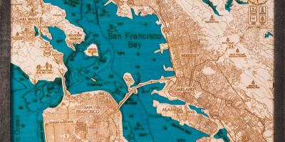 Карта Сан-Франциско деревини