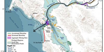 Карта Сан-Франциско глибина затоки 