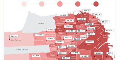 Ціни в Сан-Франциско оренду карті