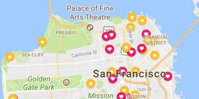 Карта Сан-Франциско фінансового району