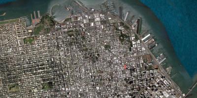 Супутникова Карта Сан-Франциско 