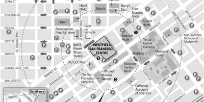 Карта Вестфілд Сан-Франциско