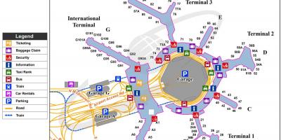 Карта аеропорт kSFO 
