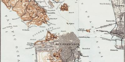 Карта старовинні Сан Франциско 