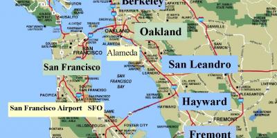 Карта Сан-Франциско, Каліфорнія