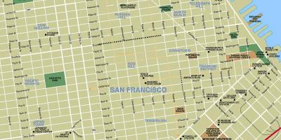 Карту міста Сан-Франциско ca