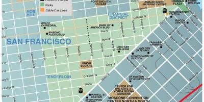 Карта площі Юніон-Сан-Франциско