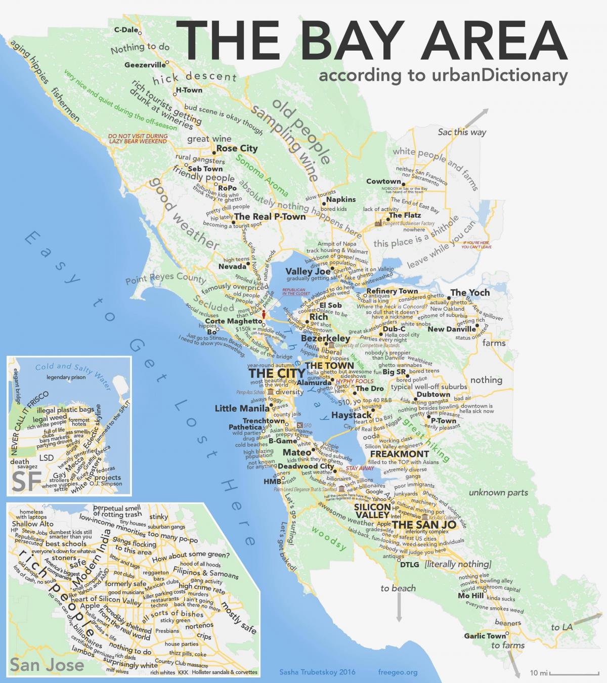 Сан-Франциско, Каліфорнія карта