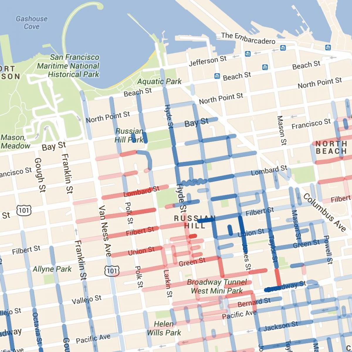 Карта Сан-Франциско Хілл