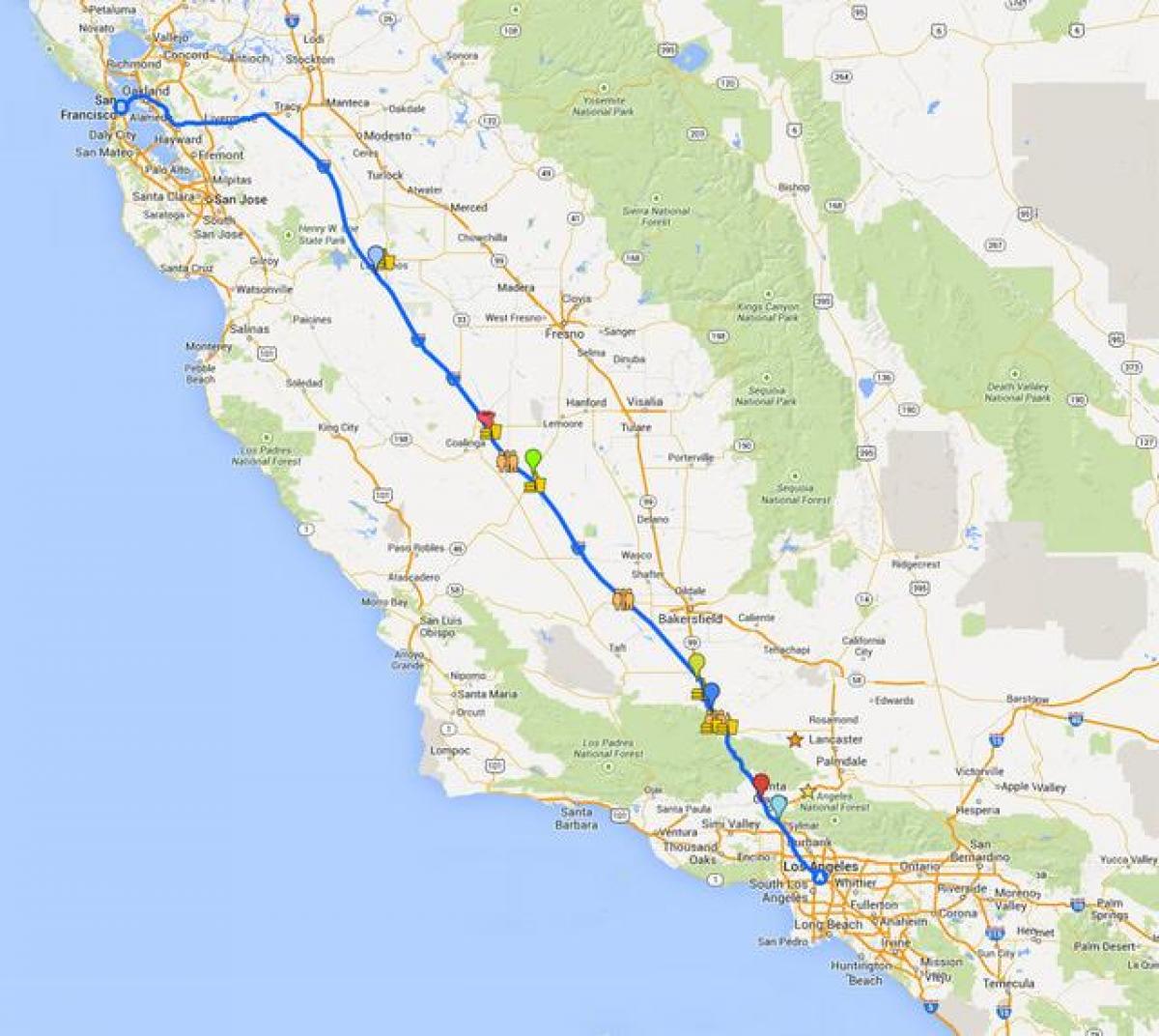 Карта тур в Сан-Франциско за кермом 