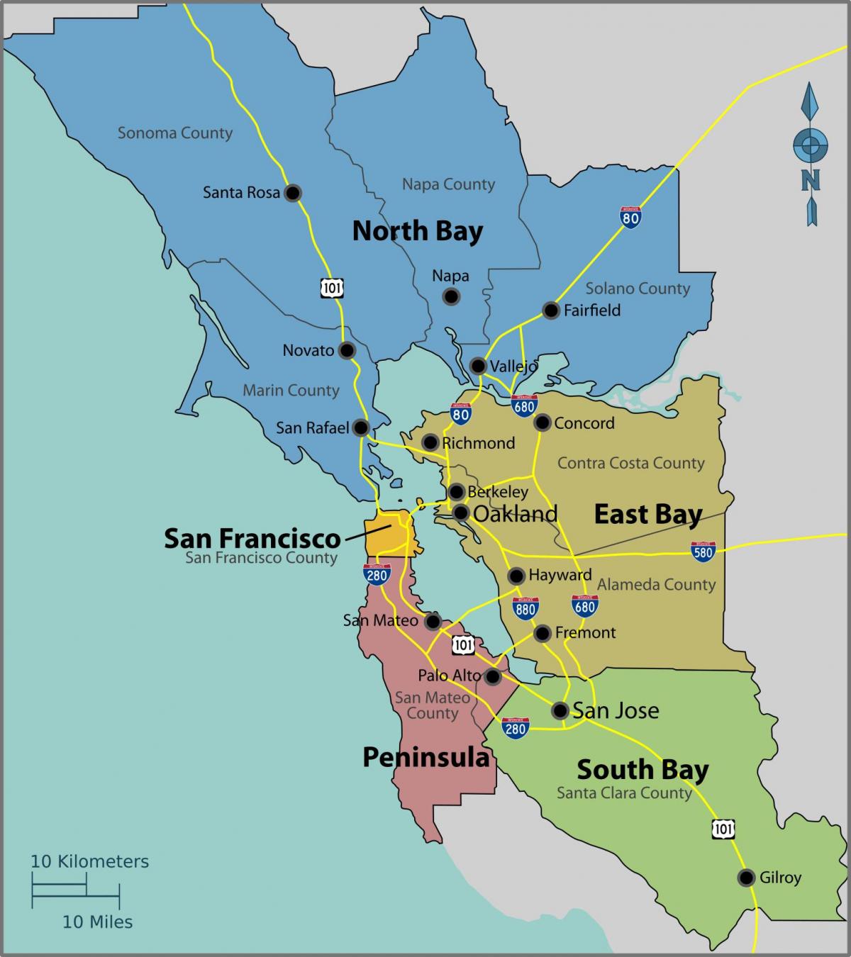 Сан-Франциско на карті