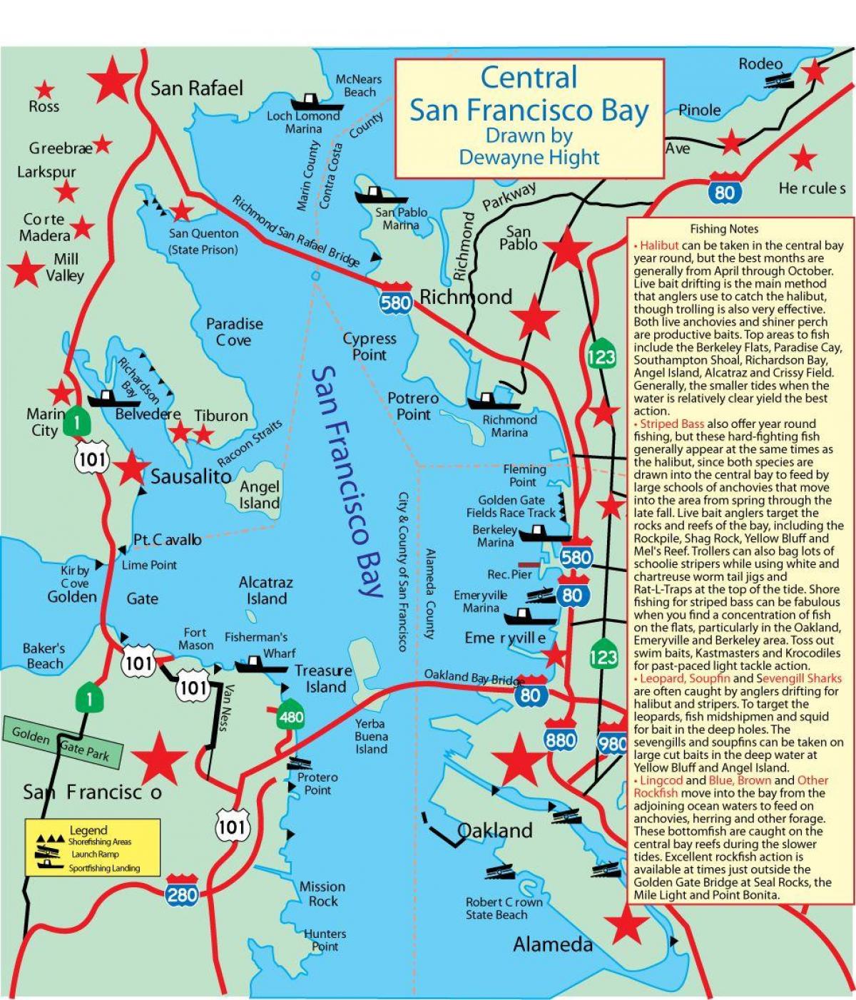 Карта Сан-Франциско рибалка 