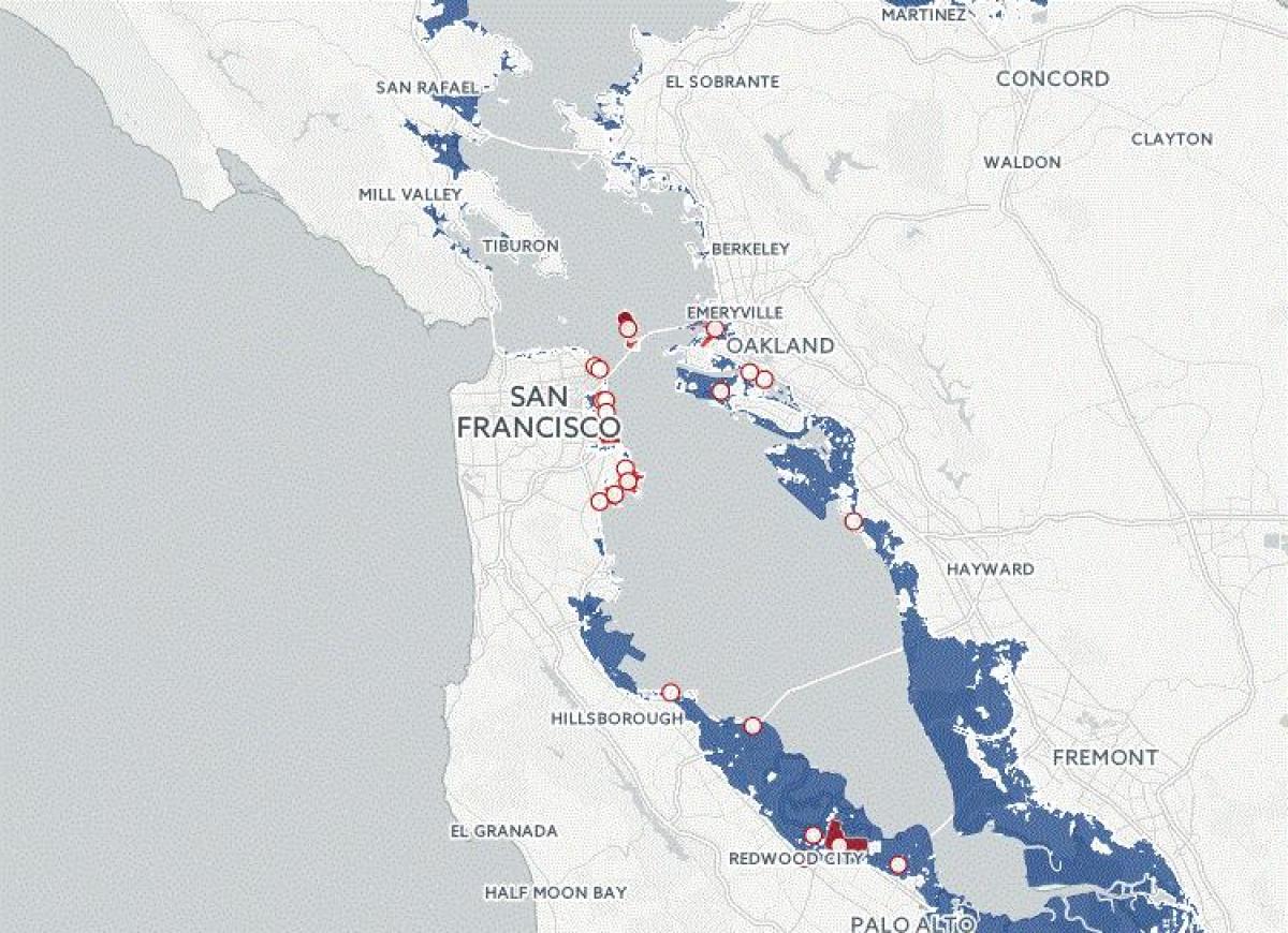 Карта Сан-Франциско флуд
