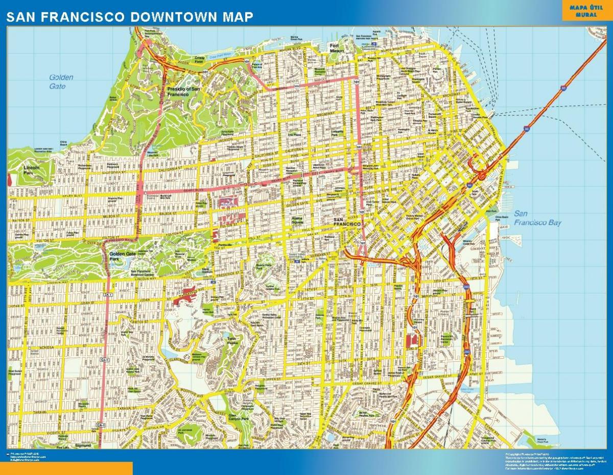 Карта Сан-Франциско стіни