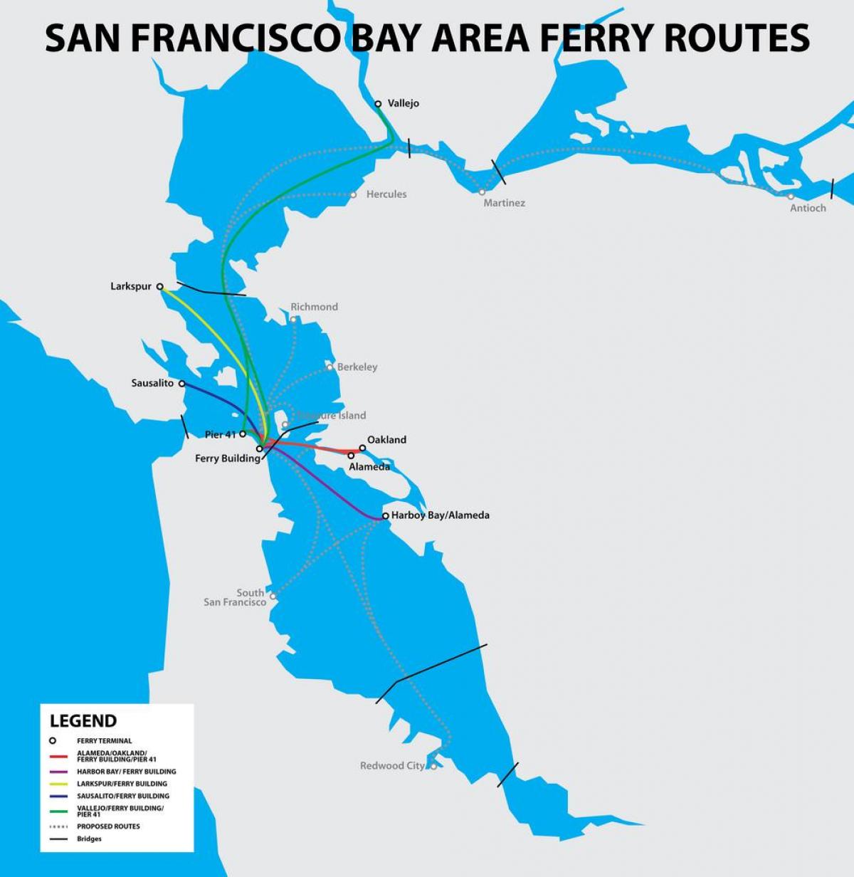 Сан-Франциско пором карті затока 