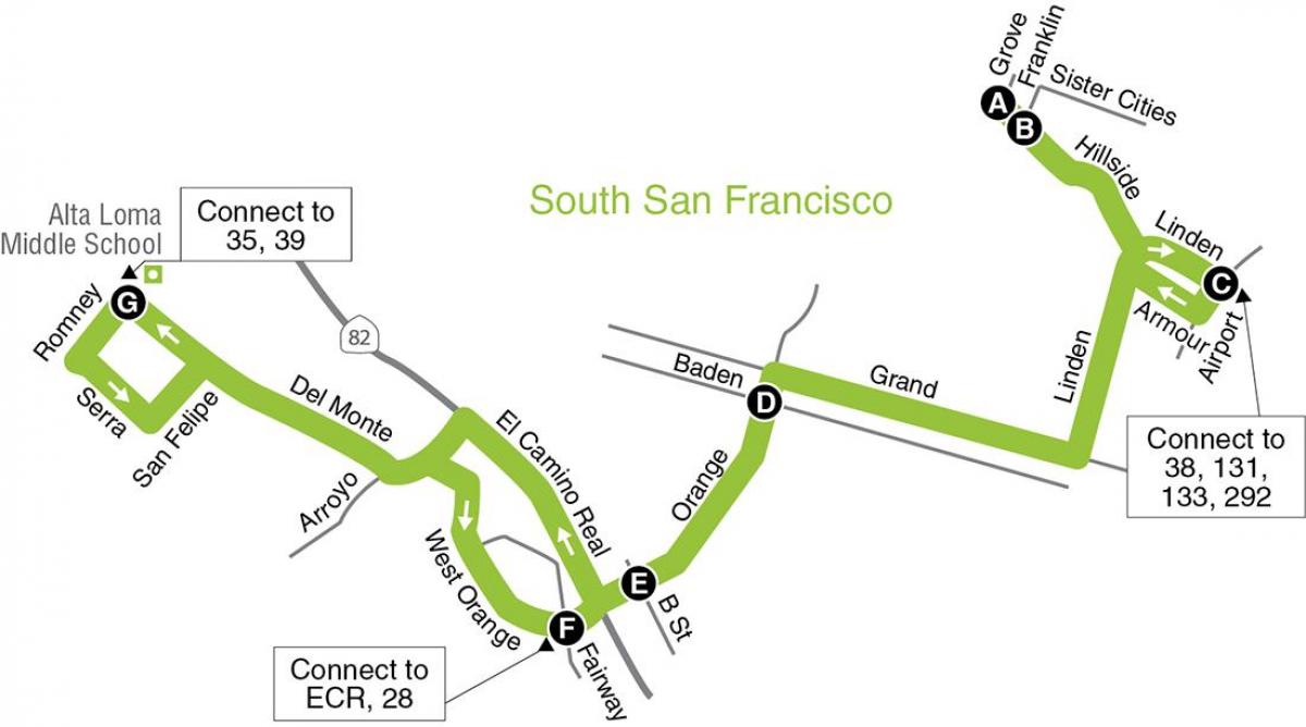 Карта Сан-Франциско початкової школи