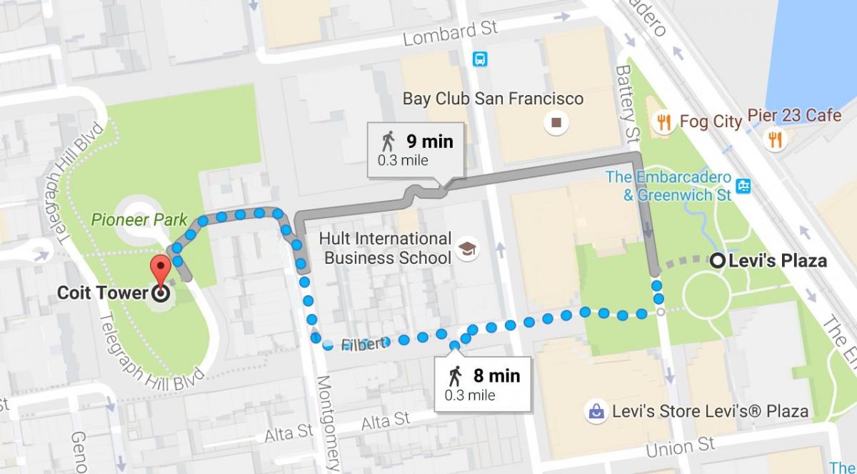 Карта Сан-Франциско самостійної екскурсії