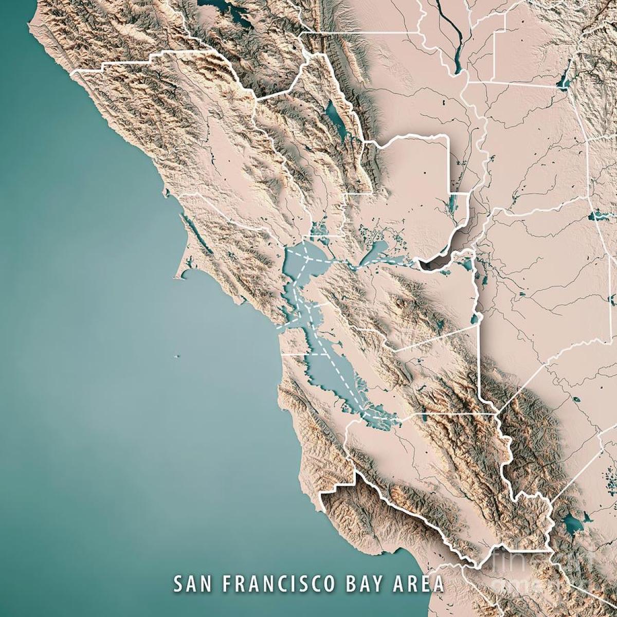 Карта Сан-Франциско топографічна 