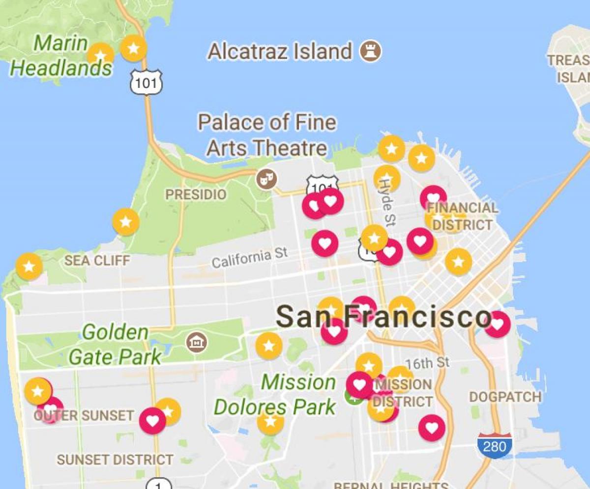 Карта Сан-Франциско фінансового району