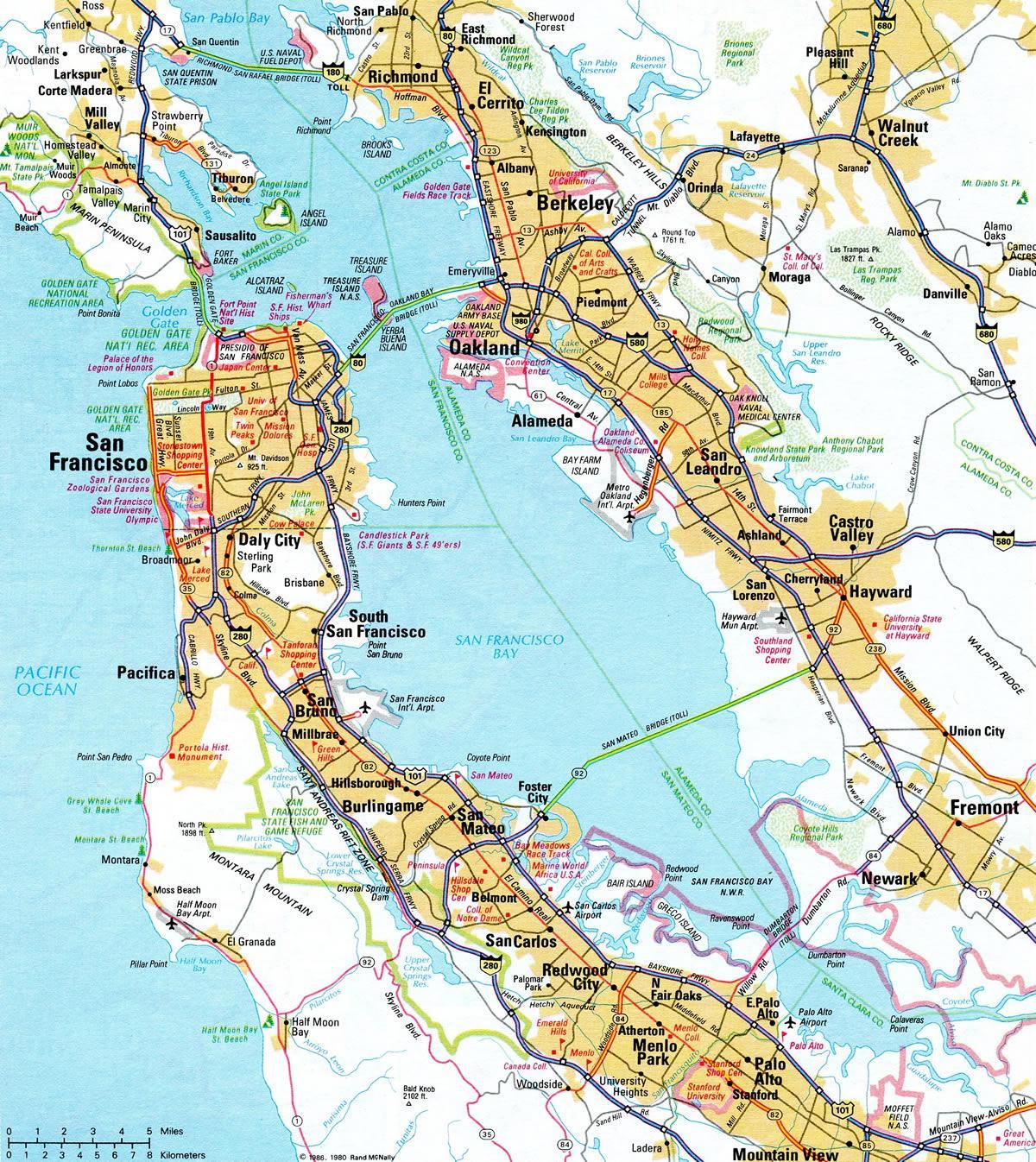 Карта бухти шосе 