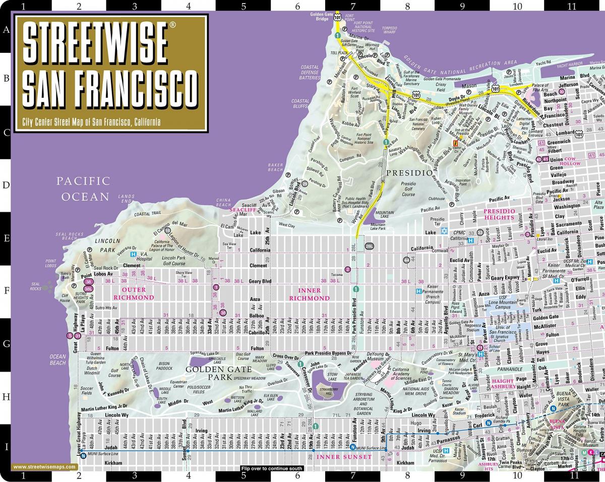 Карта вулиць Сан-Франциско