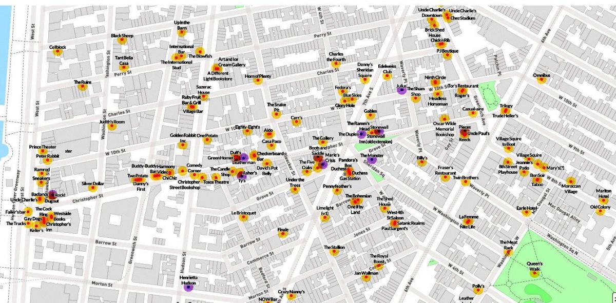 Карта гей-кварталі Сан-Франциско 