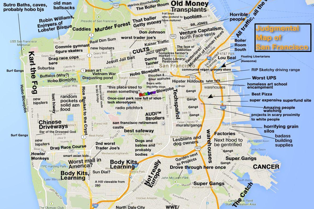Карта засуджувати Сан-Франциско
