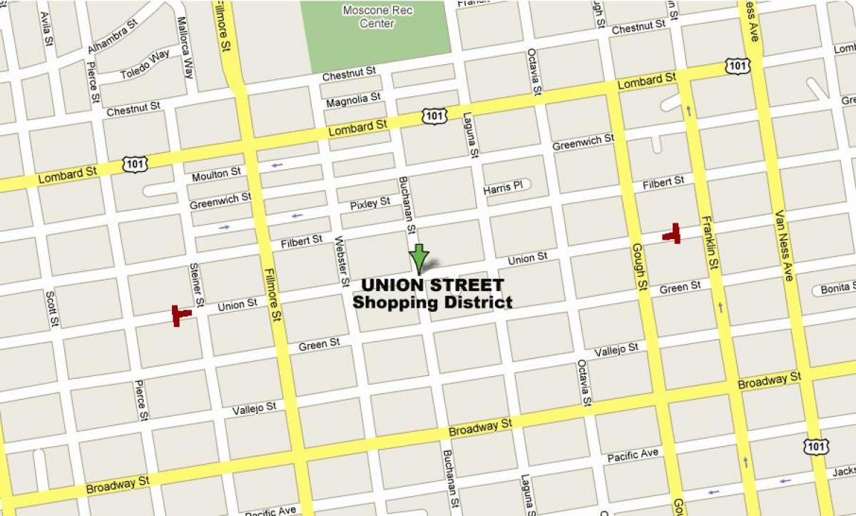 Карта магазинів Сан-Франциско