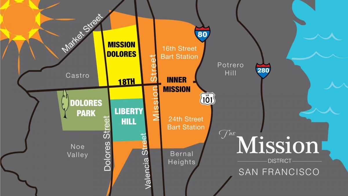 Карта місії району Сан-Франциско