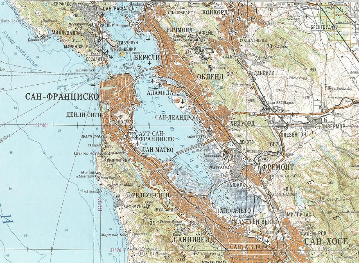 Карта радянський-Сан-Франциско