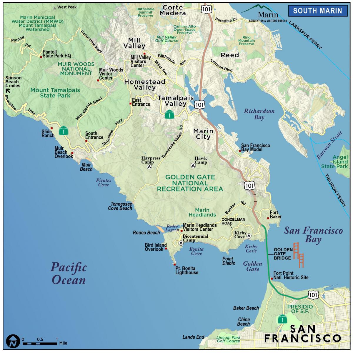 Карта секвой Сан-Франциско