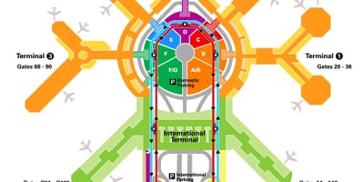 Сан-Франциско термінал аеропорту карті