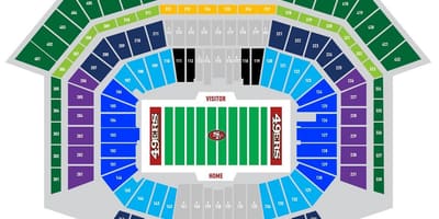 Карта 49ers і парковка 